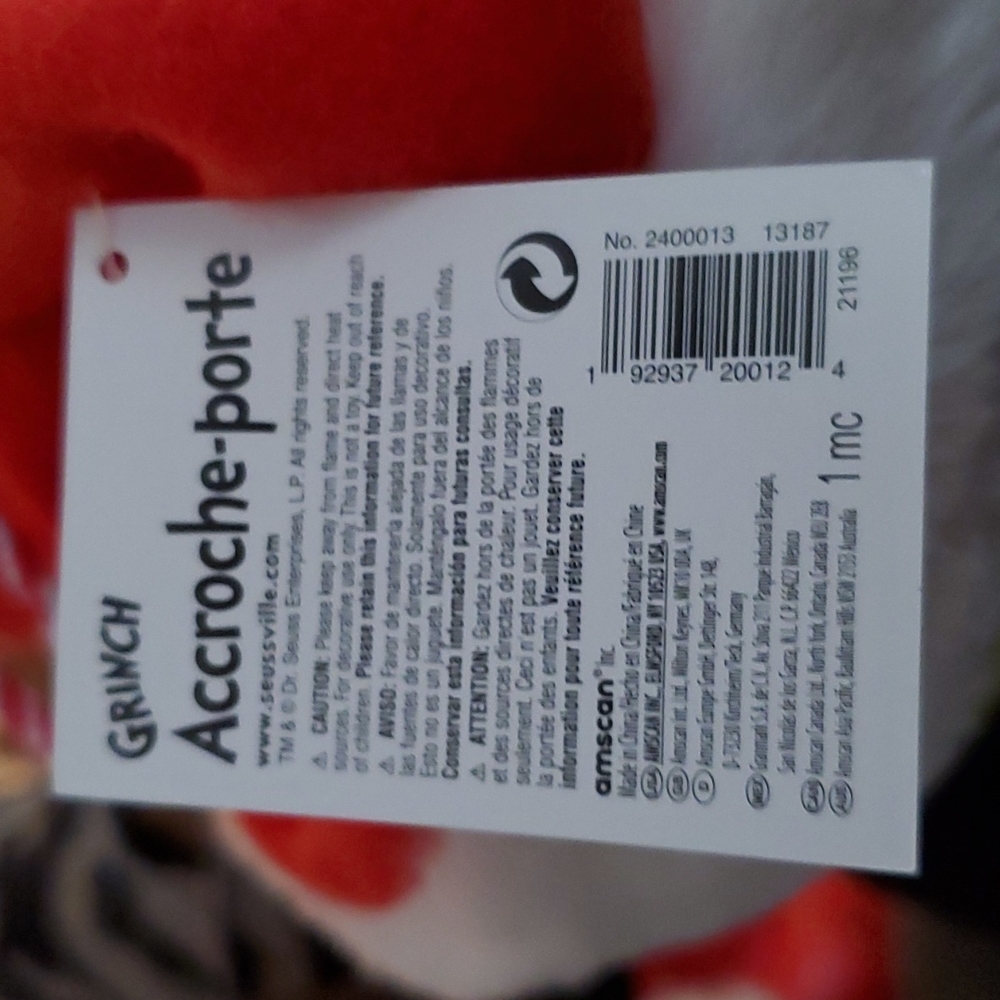 THE GRINCH DOOR HANGER - Picture 6 of 9